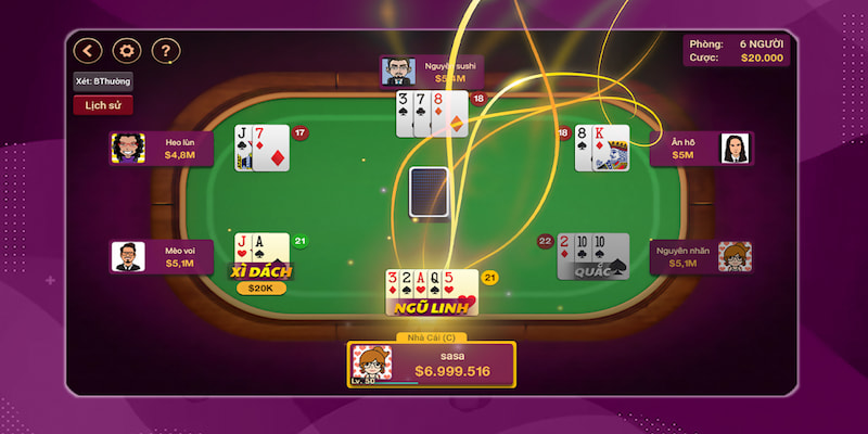 Đánh Game Xì Dách Live Bongvip